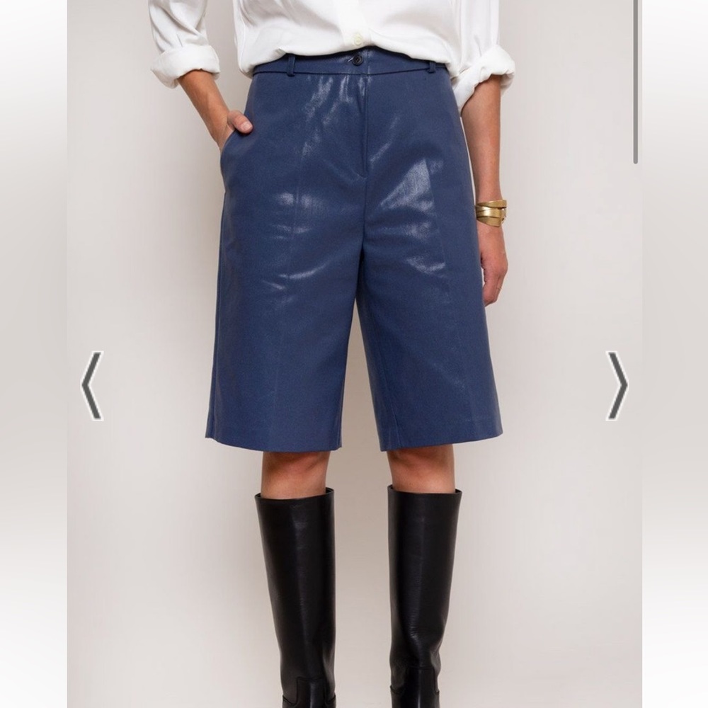Frankie Shop coated Bermuda shorts - Picture 6 of 11